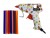 Пистолет термоклеевой. 15Вт (стержень 7мм) Малый + Набор цветных стержней 12штук (блистер)