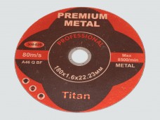 Диск отрезной по металлу PREMIUM 180*1.6*22.23мм (ув.ресурс на 50%)
