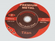 Диск отрезной по металлу PREMIUM 180*1.8*22.23мм (ув.ресурс на 50%)