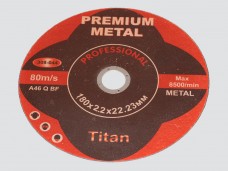 Диск отрезной по металлу PREMIUM 180*2.0*22.23мм (ув.ресурс на 50%)